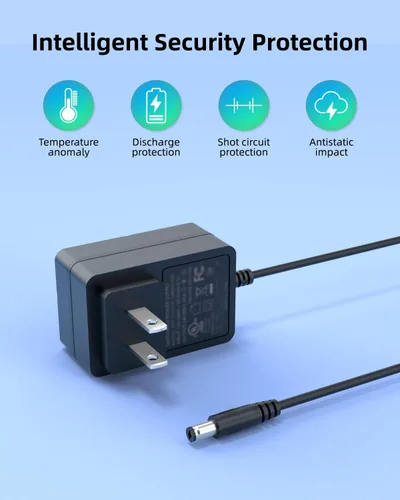 Vista 5 de Nicpower Adaptador de CA para Brother P-Touch PT-D210 PTD220 PT-D200G PTH110 9V Label Maker Charger, Power Supply Cord for PT-D215e PT-E105 PT-N20