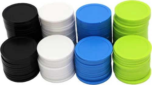 Vista 4 de Caja de 1.37 pulgadas de 120 monedas de conteo para fichas de póquer y monedas de juego (negro, 1.37 pulgadas)