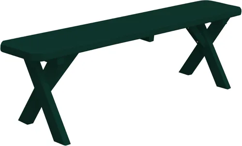 Vista 81 de Furniture Barn USA Pine - Banco cruzado de 2 pies, color negro