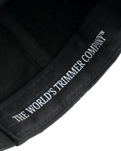 Vista 7 de Supreme Trimmer Sombrero - Sombrero negro, gorra blanca con logotipo de golfbéisbol, Negro