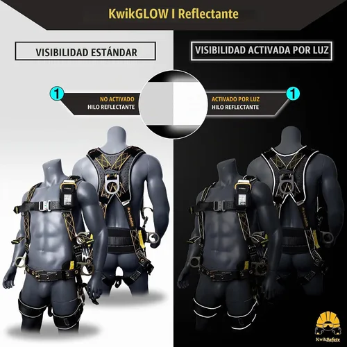 Vista 5 de KwikSafety - TYPHOON Safety Harness [3 D-RINGS + BACK SUPPORT] Safety Harness Fall Protection Kit, 2025 ANSI Compliant
