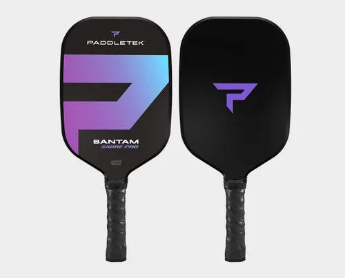 Vista 2 de Paddletek Bantam Sabre Pro - Paletas profesionales de pickleball con núcleo de panal - Superficie de policarbonato, núcleo de policarbonato