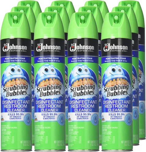 Vista 5 de Scrubbing Bubbles - Limpiador desinfectante profesional para baño, 25 onzas (paquete de 12)