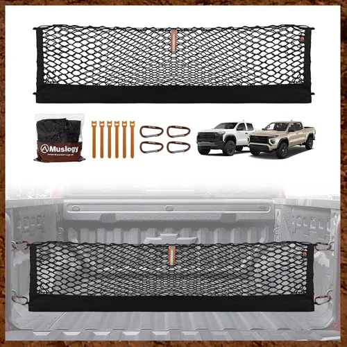 Vista 32 de Muslogy Red de carga para maletero estilo sobre compatible con accesorios Jeep Grand Cherokee L 2021-2024 2025, organizador de maletero de ajuste