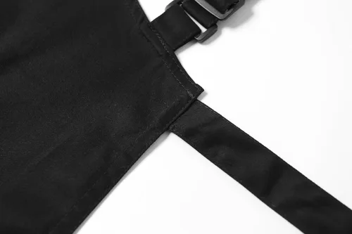 Vista 54 de Jeelow Delantal de cocina de algodón o sarga de algodón para hombres y mujeres, ajustable con bolsillos ajustables