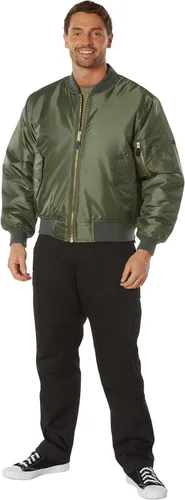 Vista 8 de Rothco MA-1 Flight Jacket Iconic Bomber Style Cold Weather Coat Windbreaker