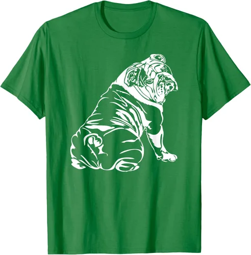 Vista 58 de Gracioso Bulldog Inglés playera perro Hund playera regalo, Azul (Heather blue)