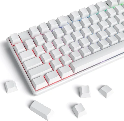 Vista 38 de Owpkeenthy Teclas de carbono retro perfil SA de 150 teclas personalizadas de ABS Doubleshot Juego de teclas con barra espaciadora dividida