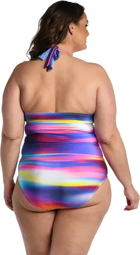 Vista 2 de La Blanca Traje de baño tankini con cuello en V estándar para mujer