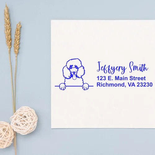 Vista 153 de American Bulldog Stamp Duo, Custom Return Address for Dog Lovers, Personalized Mail Mark for Letters and Cards