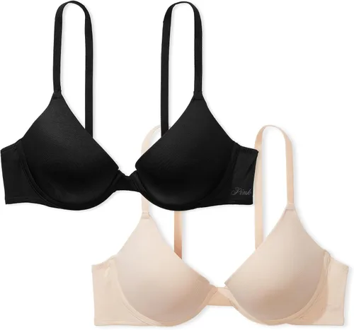 Vista 9 de Victoria's Secret Brasier para mujer uso en todas partes, color rosa, con realce (32A-38DD)