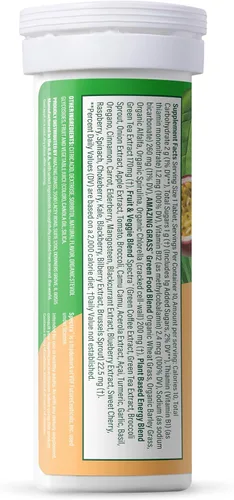 Vista 12 de Amazing Grass - Tabletas efervescentes Tableta de verduras efervescentes con 85 mg de cafeína a base de plantas, 1 porción de frutas y verduras
