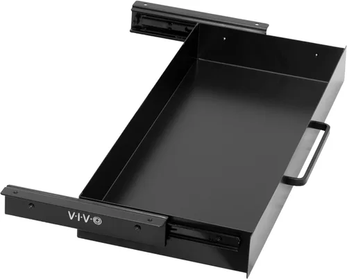Vista 12 de VIVO DESK-DR1H-B - Cajón deslizante extraíble montado debajo del escritorio de 13 pulgadas para escritorio de oficina, asa de tirar, organizador
