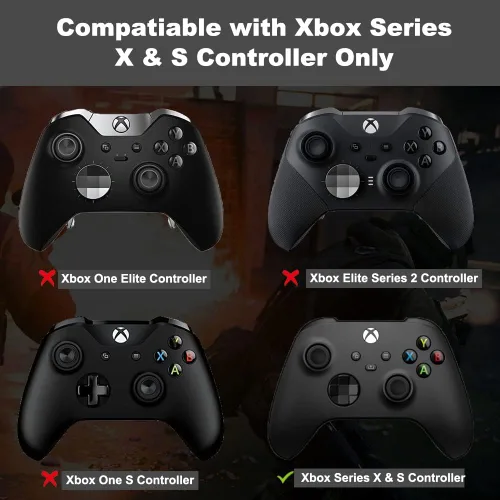Vista 5 de IKPEK RB LB - Parachoques de hombro con botones de gatillo superior de repuesto para Xbox Series X y S 2 negro