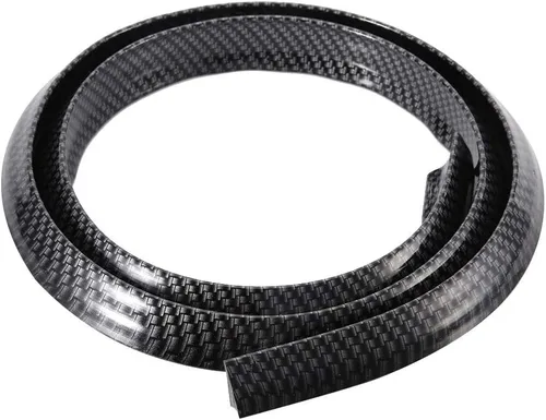 Vista 2 de Recorte de arco de rueda de fibra de carbono - Tira de cejas negra para la mayoría de los autos