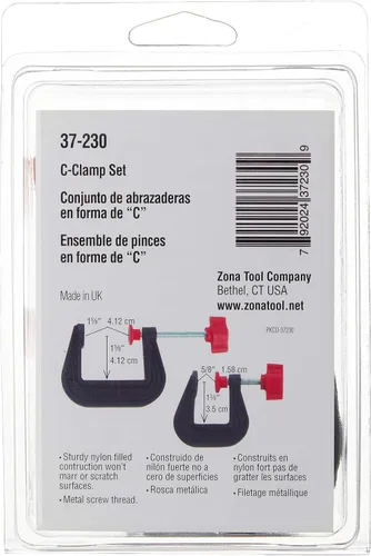 Vista 3 de Olson Saw 37-230 - Juego de abrazaderas en C de plástico grandes y pequeñas