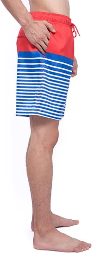 Vista 3 de Rokka&Rolla Men's Swim Trunks 7.5" Quick Dry Beach Shorts Swimwear Bathing Suit with Mesh Lining
