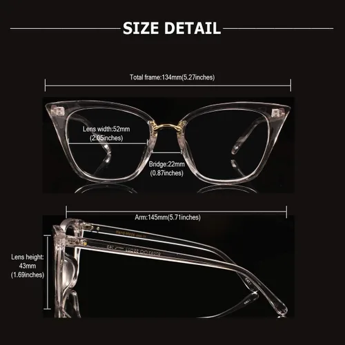 Vista 4 de Poxas Mod Fashion - Marcos de gafas de ojo de gato para mujer