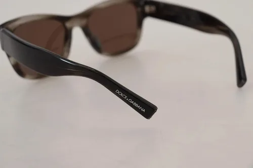 Vista 7 de Dolce & Gabbana Gafas de sol de mujer marrón acetato cuadrado DG338F, Marrón