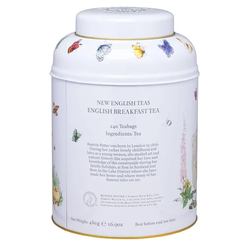 Vista 4 de New English Teas Beatrix Potter Peter Rabbit - Organizador de té con 240 bolsitas de té inglesas