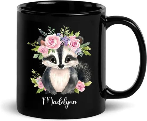 Vista 16 de Taza de café con nombre personalizado, regalo para amigo, compañero de trabajo, cumpleaños, taza de cerámica negra personalizada para amantes
