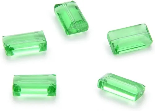 Vista 14 de 25 piezas Adabele cuentas austriacas de cristal facetado de 14 mm, rectangulares sueltas, amatista, compatibles con cristales Swarovski Preciosa
