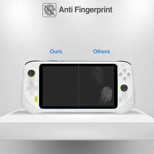 Vista 6 de Paquete de 3 protectores de pantalla mejorados para Logitech G Cloud Gaming, protector de película de vidrio templado transparente HD, protector