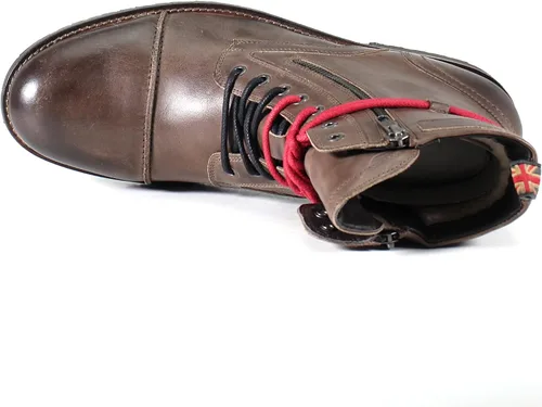 Vista 6 de Testosterone Botas de combate de cuero genuino para hombre
