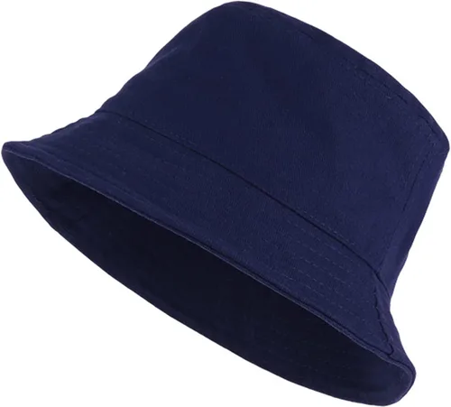 Vista 38 de PFFY Bucket Hat for Women Men Cotton Summer Sun Beach Fishing Cap