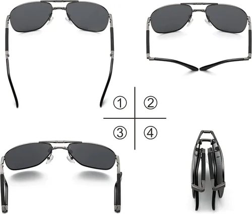 Vista 2 de Gafas de sol de bolsillo compactas polarizadas con cuidado