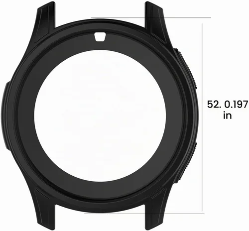 Vista 5 de Funda protectora de silicona suave para Samsung Galaxy Gear S3 Frontier y SM-R800 1.811 in Smart Watch Negro
