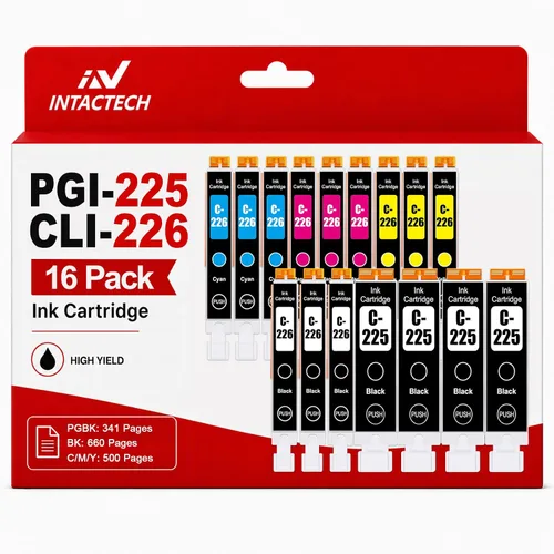 Vista 8 de CLI-226GY - Cartuchos de tinta gris para Canon MG8120 MG8120B, paquete de 4