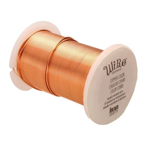 Vista 10 de The Beadsmith Copper Jewelry Wire Latón envejecido