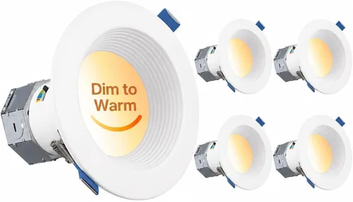 Vista 10 de TORCHSTAR Paquete de 8 luces LED empotrables 5CCT de 6 pulgadas, sin lata 2-Blanco