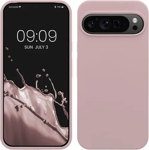 Vista 10 de kwmobile Funda Compatible con Google Pixel 6 Pro - Funda de Teléfono de Silicona TPU con Acabado Suave - Azul Caribe