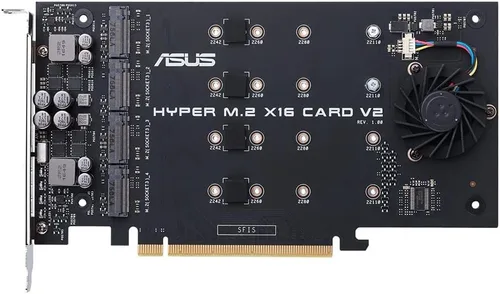 Vista 3 de ASUS Tarjeta Hyper M.2 x16 v2 4 x M.2 Socket 3