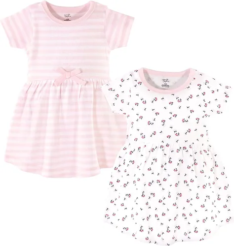Vista 116 de Touched by Nature - Vestidos de manga corta y manga larga de algodón orgánico para niñas pequeñas, bebés y mujeres Manga larga con flores abstractas