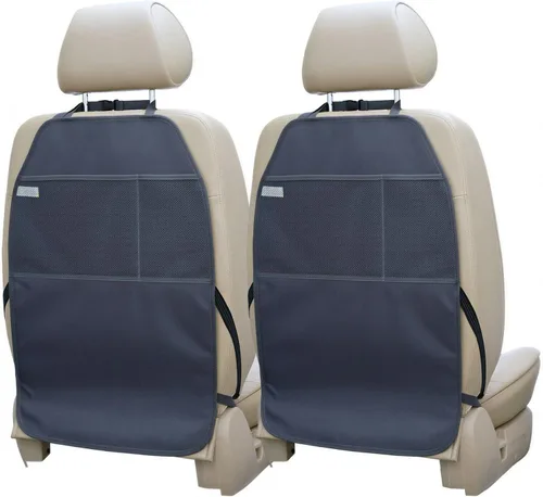 Vista 10 de Viaviat Protector de Asiento de Auto, Esterilla Grande 2 Pack, Protectores Duraderos Resistente al Agua para Asiento Trasero del Auto con 2