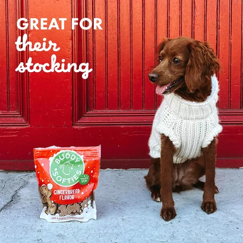 Vista 10 de Buddy Softies - Golosinas suaves y masticables para perros con pan de jengibre, bolsa de 6 onzas