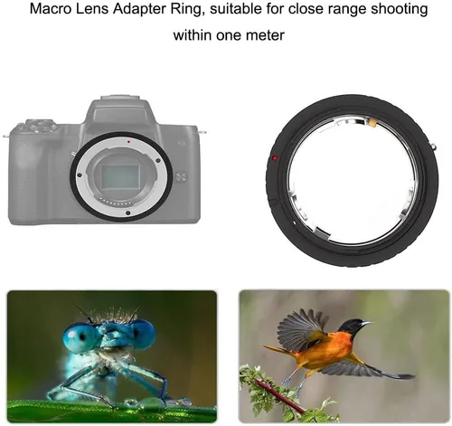 Vista 4 de MD-EOS Anillo adaptador de lente para Minolta MD Mount Lens para Canon EOS EF/EF-S Mount Cámara Metal Adaptador de doble propósito Anillo de enfoque
