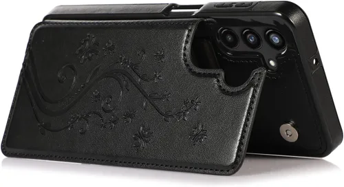 Vista 6 de Asuwish Funda de teléfono para Samsung Galaxy A13 5G/4G con protector de pantalla de vidrio templado, tarjetero con soporte para tarjeteros, soporte
