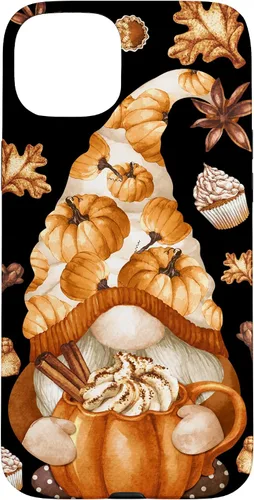 Vista 9 de Cute Fall Yall Pattern Thanksgiving Gnome Love Pumpkin Spice Case for iPhone 17