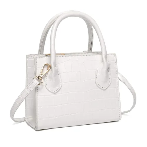 Vista 7 de CATMICOO Mini bolso de moda para mujer, bolso pequeño y mini bolso con patrón de cocodrilo