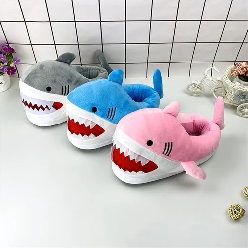 Vista 4 de Lindas pantuflas peludas de animales de dibujos animados de cerdo para mujer