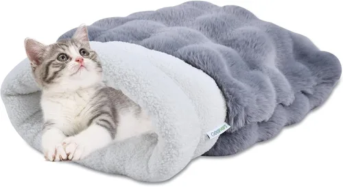 Vista 13 de Cama para gatos 4 en 1 con autocalentamiento para dormir, cueva