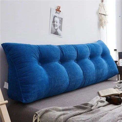 Vista 8 de Cojín triangular de cuña para respaldo de cama, almohada de apoyo de posicionamiento, almohada de lectura para sofá cama, oficina, almohadilla