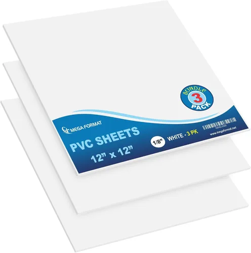 Vista 82 de Mega Format Hojas de plástico de PVC expandido – Hoja negra rígida de 5 x 7 pulgadas para manualidades, señalización y exhibiciones – Sintra Negro
