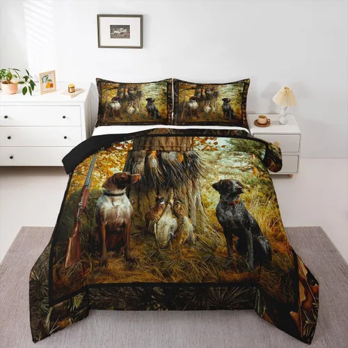 Vista 26 de Erosebridal - Juego de edredón Samurai, juego de ropa de cama al atardecer, edredón japonés de samurái cálido y suave, decoración de dormitorio