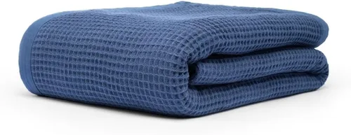 Vista 14 de Manta multiusos 100% de algodón de fibra extralarga, suave y transpirable, ligera para todas las estaciones, para sofá, sofá, cama, lavable a Espiga