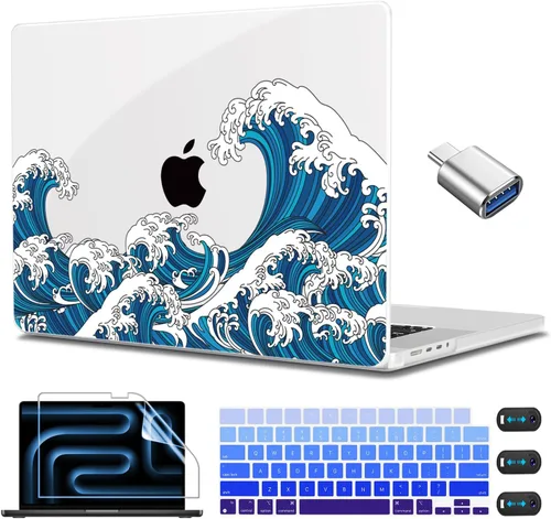 Vista 37 de CISSOOK Funda para MacBook Pro de 14 pulgadas 2025-2021 Release M5 A3434 M4 A3401 A3112 A3185 M3 A2918 A2992 M2 A2779 M1 A2442, carcasa rígida